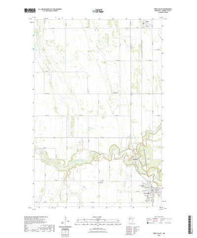 United States Geological Survey Twin Valley, MN (2022, 24000-Scale) digital map