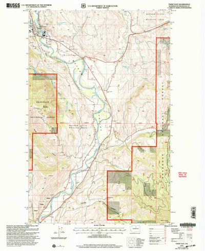 United States Geological Survey Twisp East, WA (2001, 24000-Scale) digital map