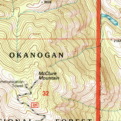 United States Geological Survey Twisp East, WA (2001, 24000-Scale) digital map