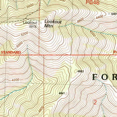 United States Geological Survey Twisp West, WA (2002, 24000-Scale) digital map