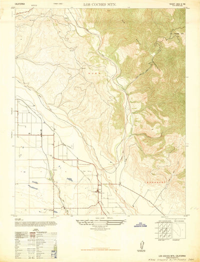 United States Geological Survey Twitchell Dam, CA (1947, 24000-Scale) digital map