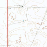 United States Geological Survey Two B Ranch, TX (1971, 24000-Scale) digital map
