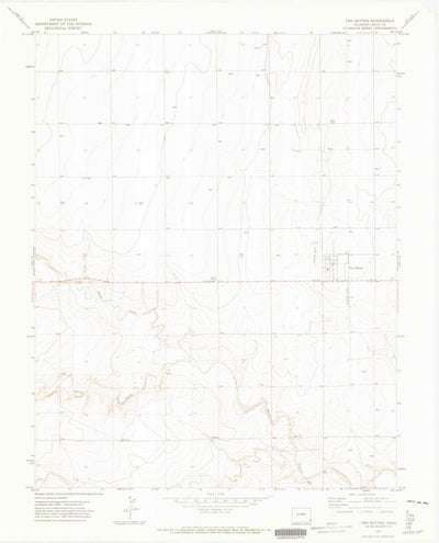 United States Geological Survey Two Buttes, CO (1971, 24000-Scale) digital map