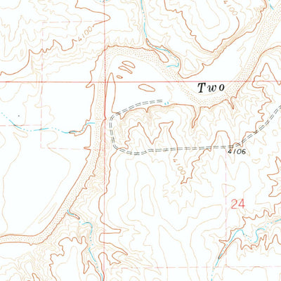 United States Geological Survey Two Buttes NW, CO (1971, 24000-Scale) digital map