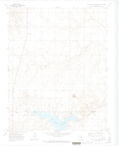 United States Geological Survey Two Buttes Reservoir, CO (1971, 24000-Scale) digital map