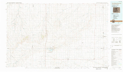 United States Geological Survey Two Buttes Reservoir, CO-KS (1984, 100000-Scale) digital map