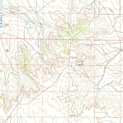 United States Geological Survey Two Buttes Reservoir, CO-KS (1984, 100000-Scale) digital map