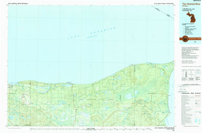 United States Geological Survey Two Hearted River, MI (1985, 100000-Scale) digital map