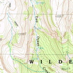 United States Geological Survey Two Ocean Pass, WY (1989, 24000-Scale) digital map