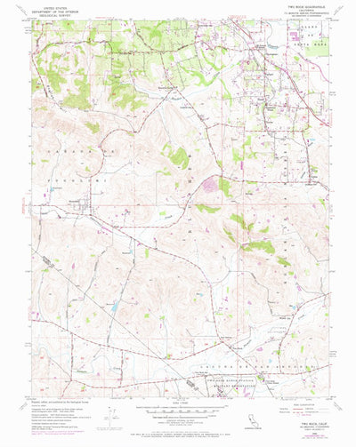 United States Geological Survey Two Rock, CA (1954, 24000-Scale) digital map