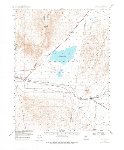 United States Geological Survey Two Tips, NV (1957, 62500-Scale) digital map