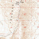 United States Geological Survey Two Tips, NV (1957, 62500-Scale) digital map