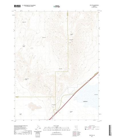 United States Geological Survey Two Tips, NV (2021, 24000-Scale) digital map