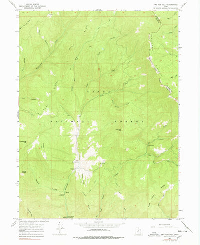 United States Geological Survey Two Tom Hill, UT (1967, 24000-Scale) digital map