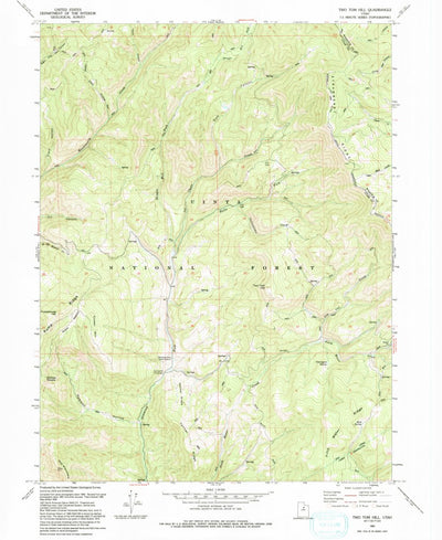 United States Geological Survey Two Tom Hill, UT (1993, 24000-Scale) digital map