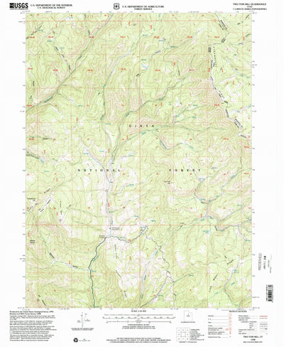 United States Geological Survey Two Tom Hill, UT (1998, 24000-Scale) digital map