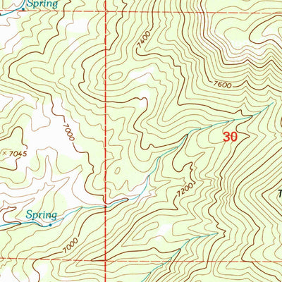 United States Geological Survey Two Tom Hill, UT (1998, 24000-Scale) digital map