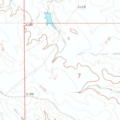 United States Geological Survey Two Top Butte East, SD (1965, 24000-Scale) digital map