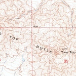 United States Geological Survey Two Top Butte East, SD (1965, 24000-Scale) digital map