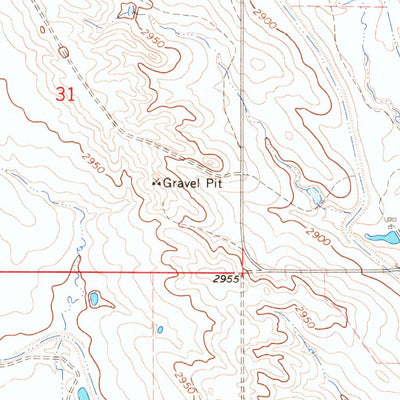 United States Geological Survey Two Top Butte SE, SD (1965, 24000-Scale) digital map