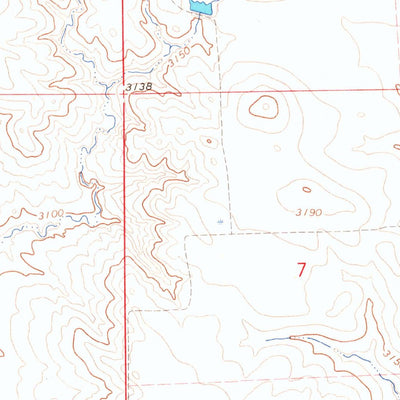 United States Geological Survey Two Top Butte West, SD (1965, 24000-Scale) digital map