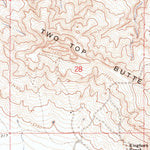 United States Geological Survey Two Top Butte West, SD (1965, 24000-Scale) digital map