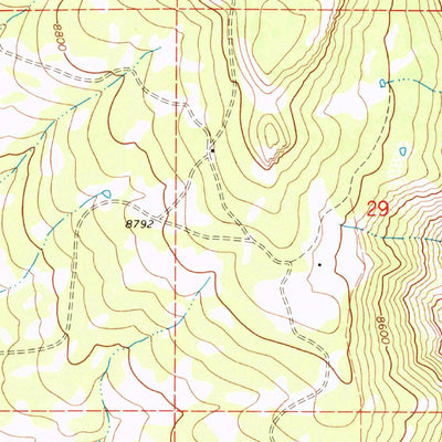 United States Geological Survey Two V Basin, CO (1969, 24000-Scale) digital map