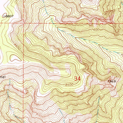 United States Geological Survey Two V Basin, CO (1969, 24000-Scale) digital map