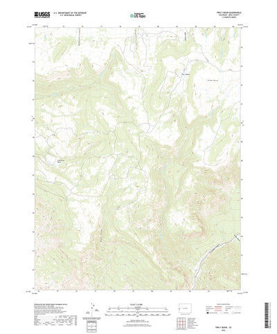 United States Geological Survey Two V Basin, CO (2022, 24000-Scale) digital map