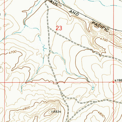 United States Geological Survey Twodot NW, MT (1972, 24000-Scale) digital map