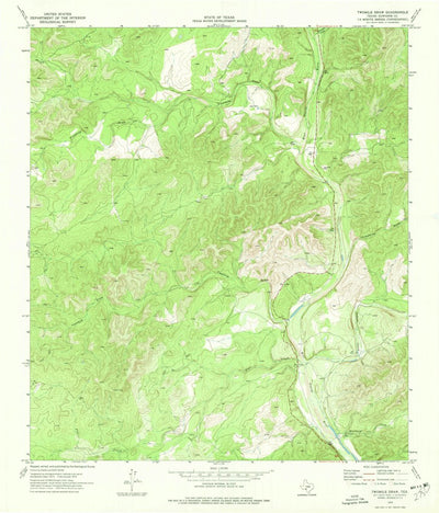 United States Geological Survey Twomile Draw, TX (1974, 24000-Scale) digital map