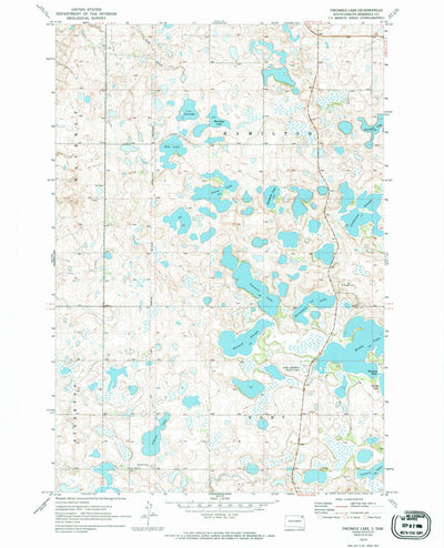 United States Geological Survey Twomile Lake, SD (1970, 24000-Scale) digital map