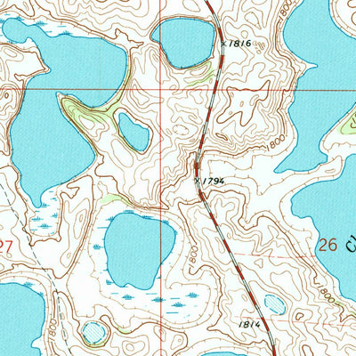 United States Geological Survey Twomile Lake, SD (1970, 24000-Scale) digital map