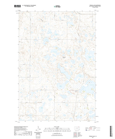 United States Geological Survey Twomile Lake, SD (2021, 24000-Scale) digital map