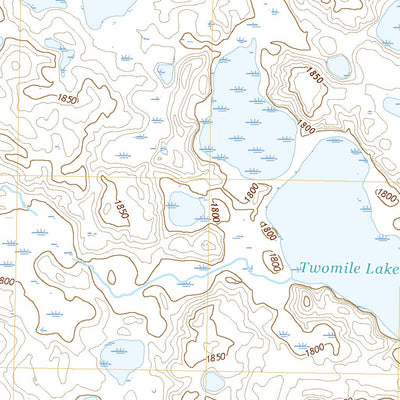 United States Geological Survey Twomile Lake, SD (2021, 24000-Scale) digital map
