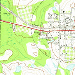 United States Geological Survey Ty TY, GA (1973, 24000-Scale) digital map