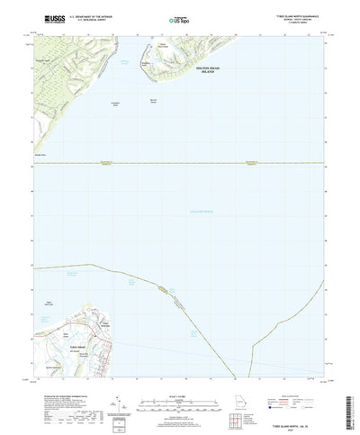 United States Geological Survey Tybee Island North, GA (2020, 24000-Scale) digital map