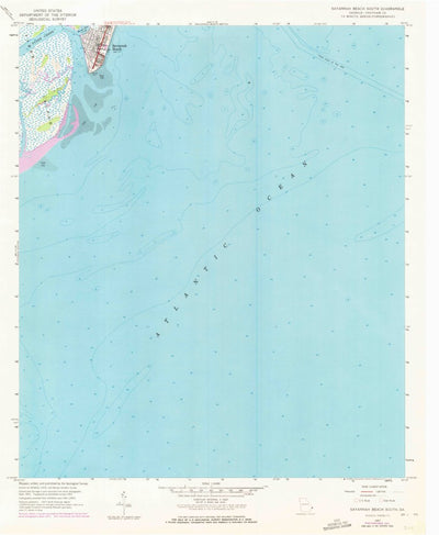 United States Geological Survey Tybee Island South, GA (1957, 24000-Scale) digital map