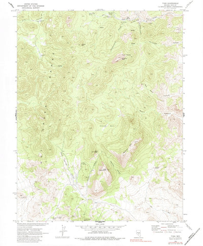 United States Geological Survey Tybo, NV (1968, 24000-Scale) digital map