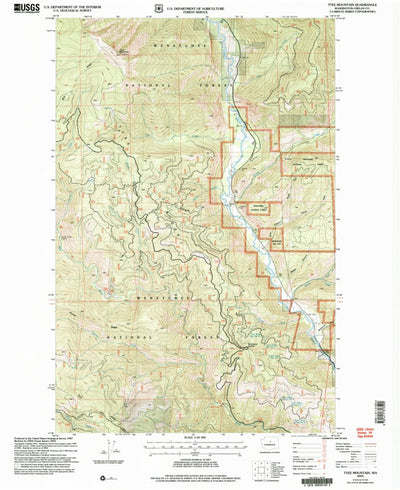 United States Geological Survey Tyee Mountain, WA (2004, 24000-Scale) digital map
