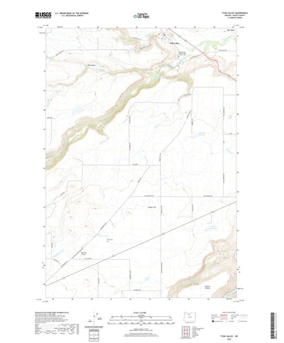 United States Geological Survey Tygh Valley, OR (2020, 24000-Scale) digital map