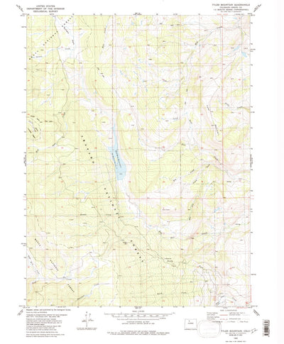 United States Geological Survey Tyler Mountain, CO (1980, 24000-Scale) digital map