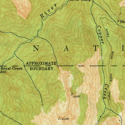 United States Geological Survey Tyler Peak, WA (1948, 62500-Scale) digital map