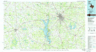 United States Geological Survey Tyler, TX (1985, 100000-Scale) digital map