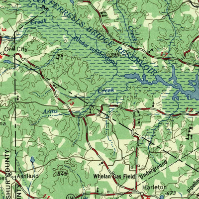 United States Geological Survey Tyler, TX-LA (1956, 250000-Scale) digital map