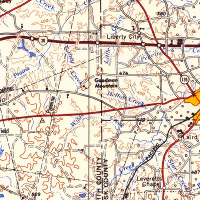 United States Geological Survey Tyler, TX-LA (1984, 250000-Scale) digital map