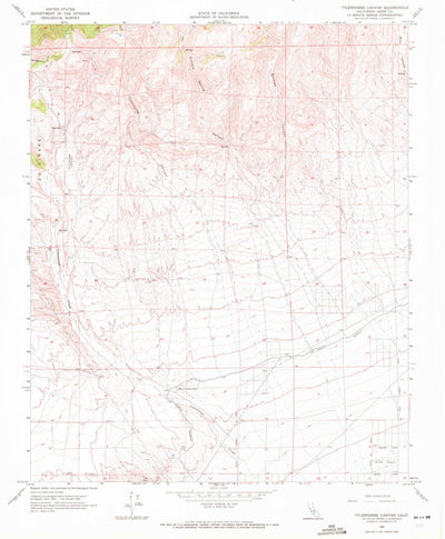 United States Geological Survey Tylerhorse Canyon, CA (1965, 24000-Scale) digital map