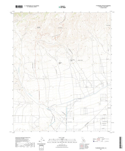 United States Geological Survey Tylerhorse Canyon, CA (2021, 24000-Scale) digital map