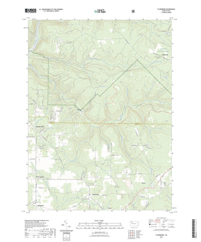 United States Geological Survey Tylersburg, PA (2023, 24000-Scale) digital map