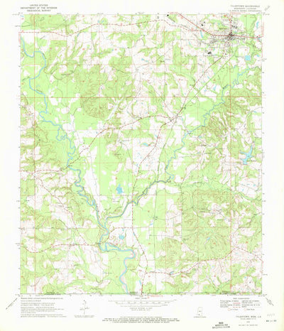 United States Geological Survey Tylertown, MS-LA (1970, 24000-Scale) digital map